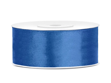  Satin Ribbon, royal blue, 25mm/25m
